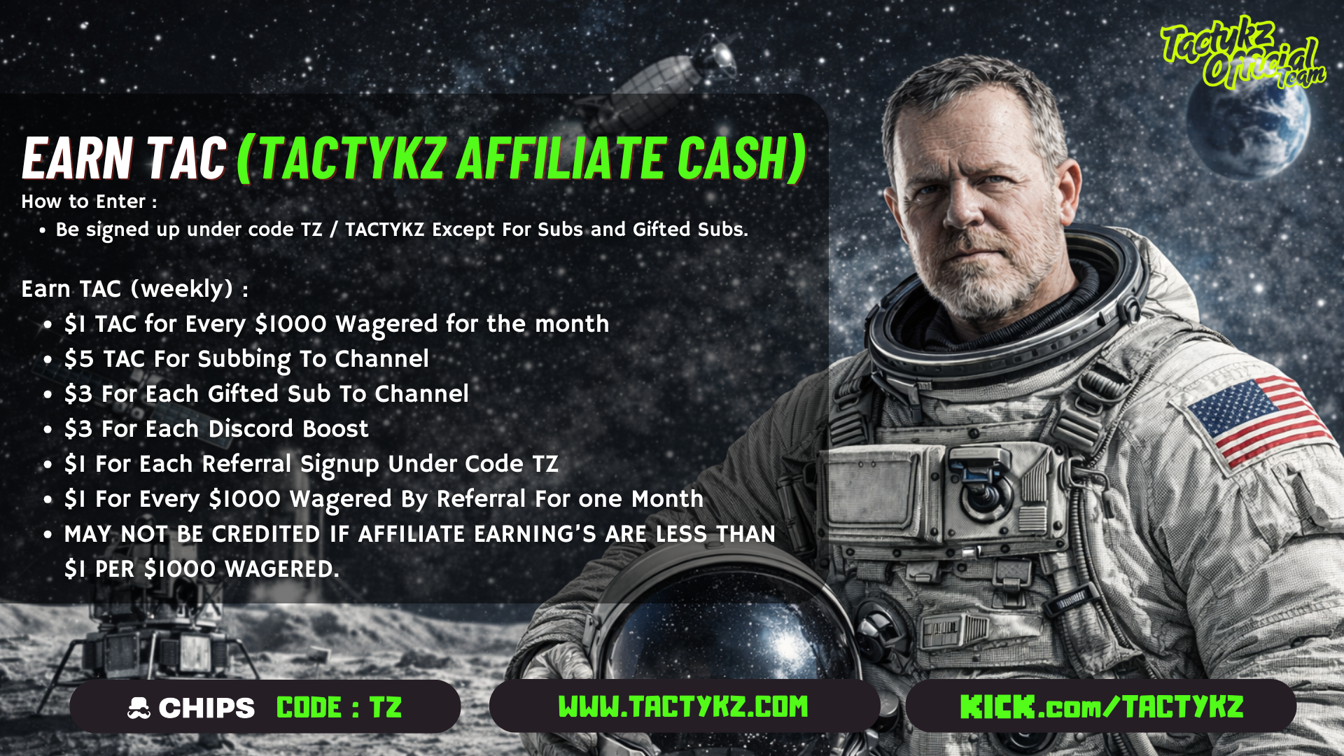 TAC Cash Leaderboard